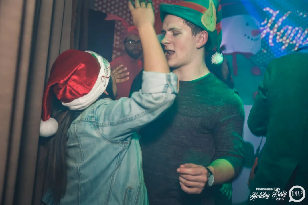 Nonsense EAV 2016 Holiday Party! Kimber! Fuller! Santa! The Basement was festive AF! Tag your friends! Photography by Oh Snap Kid