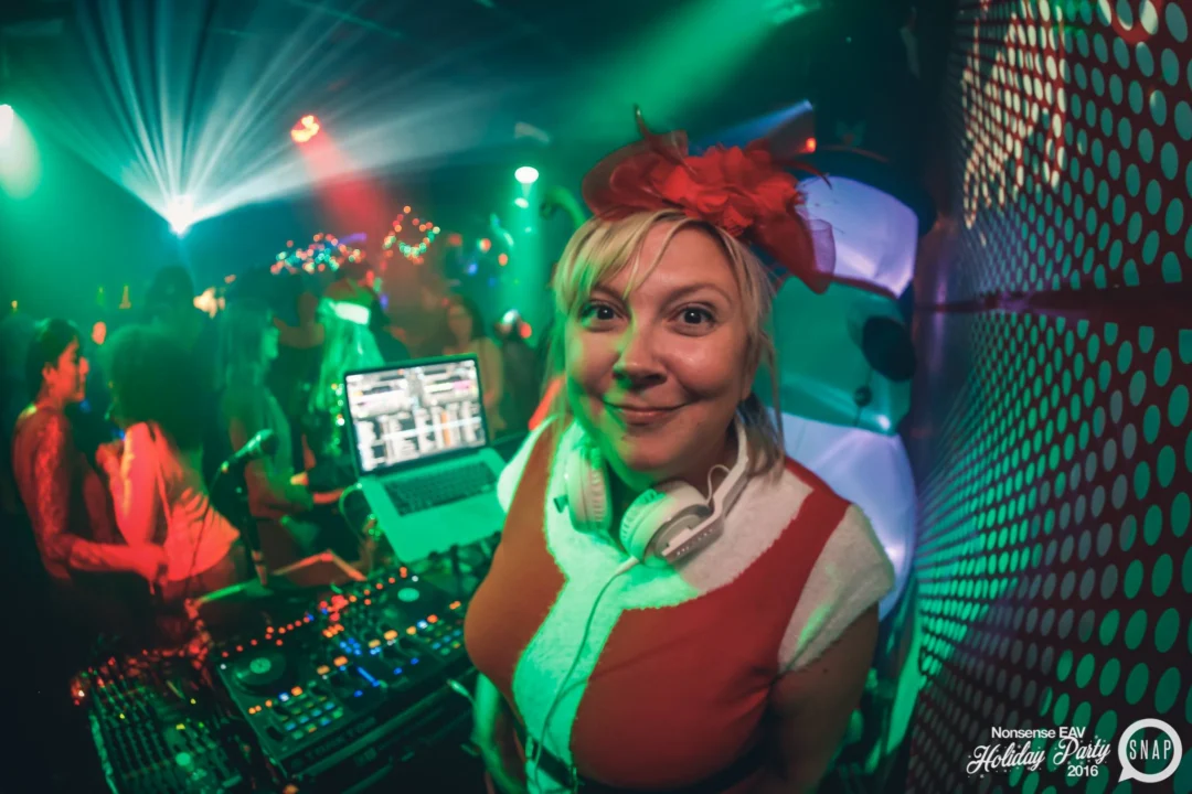 Nonsense EAV 2016 Holiday Party! Kimber! Fuller! Santa! The Basement was festive AF! Tag your friends! Photography by Oh Snap Kid