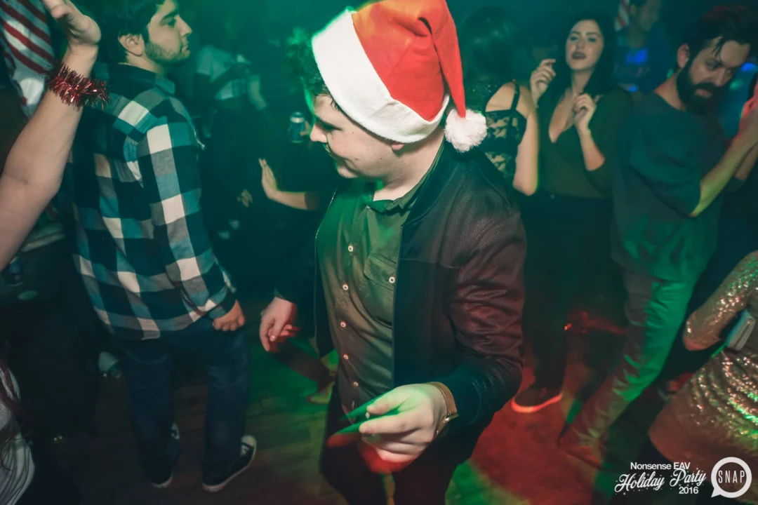 Nonsense EAV 2016 Holiday Party! Kimber! Fuller! Santa! The Basement was festive AF! Tag your friends! Photography by Oh Snap Kid