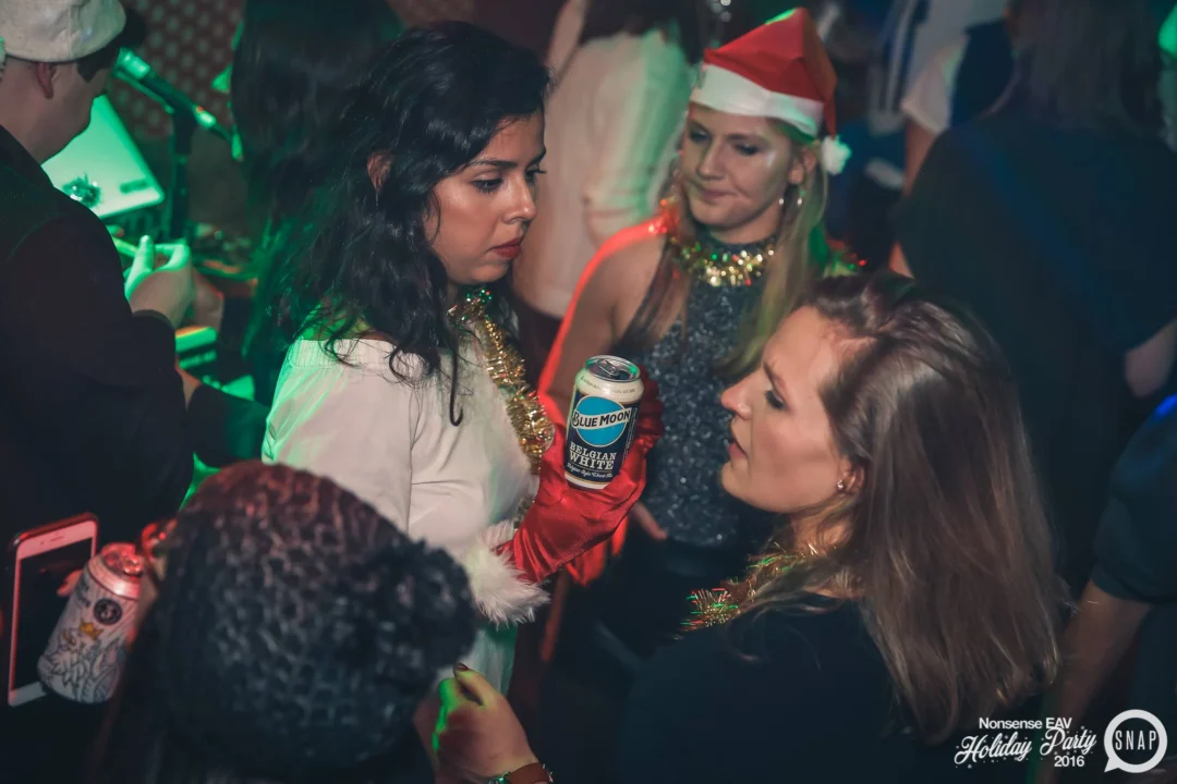 Nonsense EAV 2016 Holiday Party! Kimber! Fuller! Santa! The Basement was festive AF! Tag your friends! Photography by Oh Snap Kid