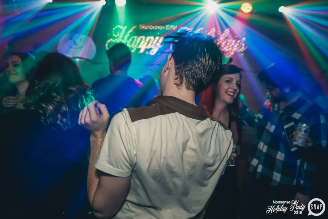 Nonsense EAV 2016 Holiday Party! Kimber! Fuller! Santa! The Basement was festive AF! Tag your friends! Photography by Oh Snap Kid