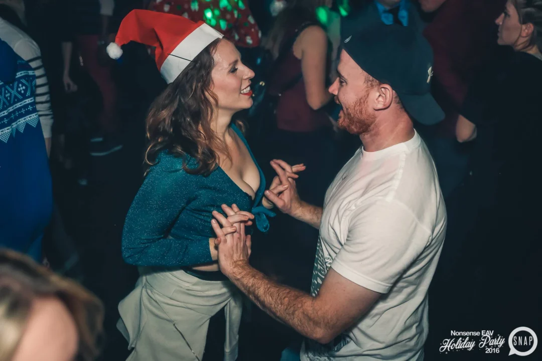 Nonsense EAV 2016 Holiday Party! Kimber! Fuller! Santa! The Basement was festive AF! Tag your friends! Photography by Oh Snap Kid