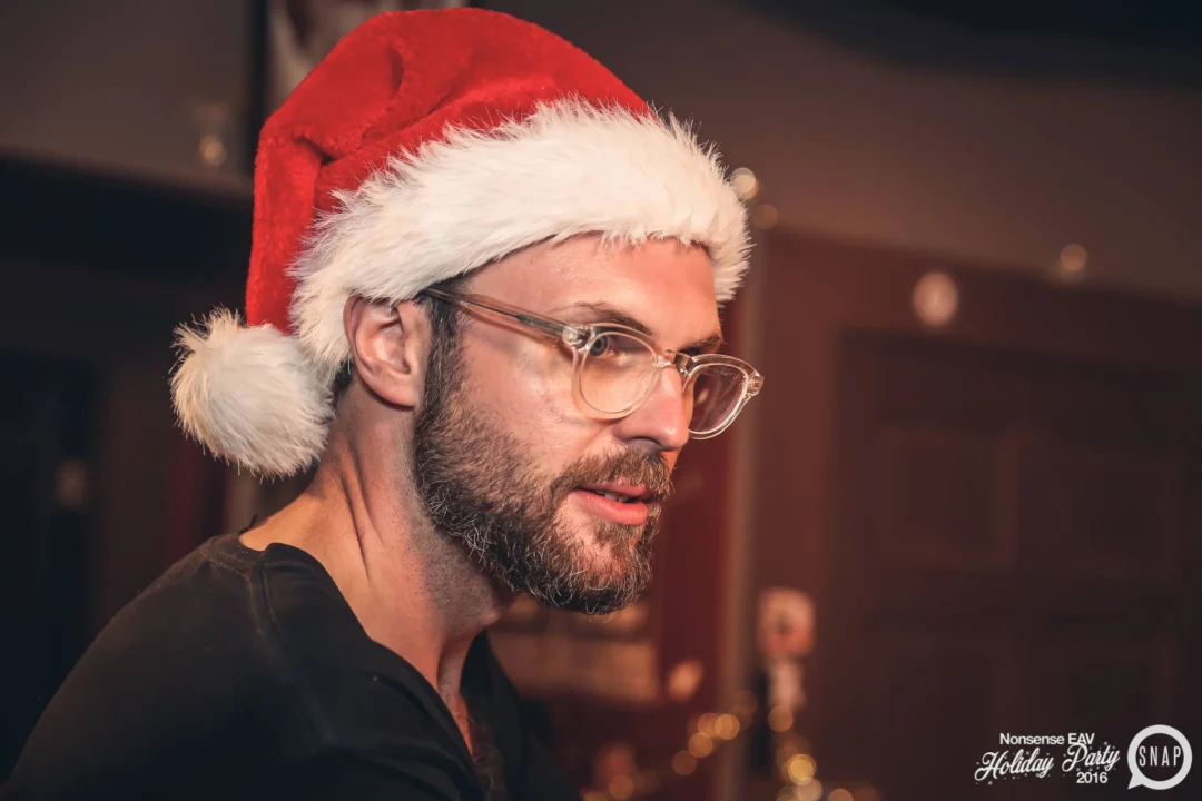 Nonsense EAV 2016 Holiday Party! Kimber! Fuller! Santa! The Basement was festive AF! Tag your friends! Photography by Oh Snap Kid