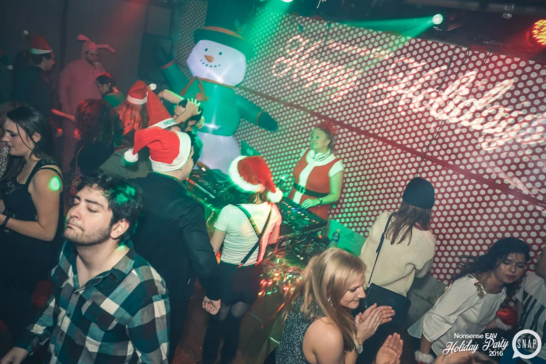 Nonsense EAV 2016 Holiday Party! Kimber! Fuller! Santa! The Basement was festive AF! Tag your friends! Photography by Oh Snap Kid