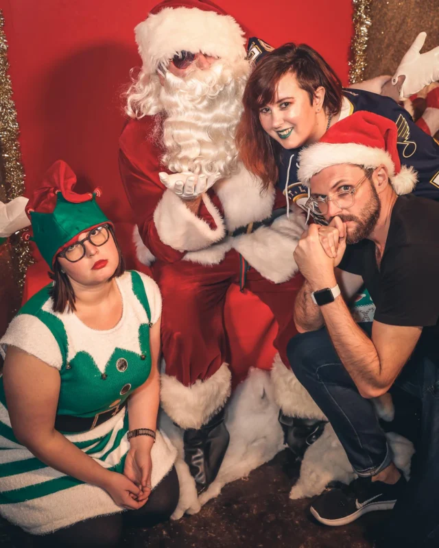Nonsense EAV 2016 Holiday Party! Kimber! Fuller! Santa! The Basement was festive AF! Tag your friends! Photography by Oh Snap Kid