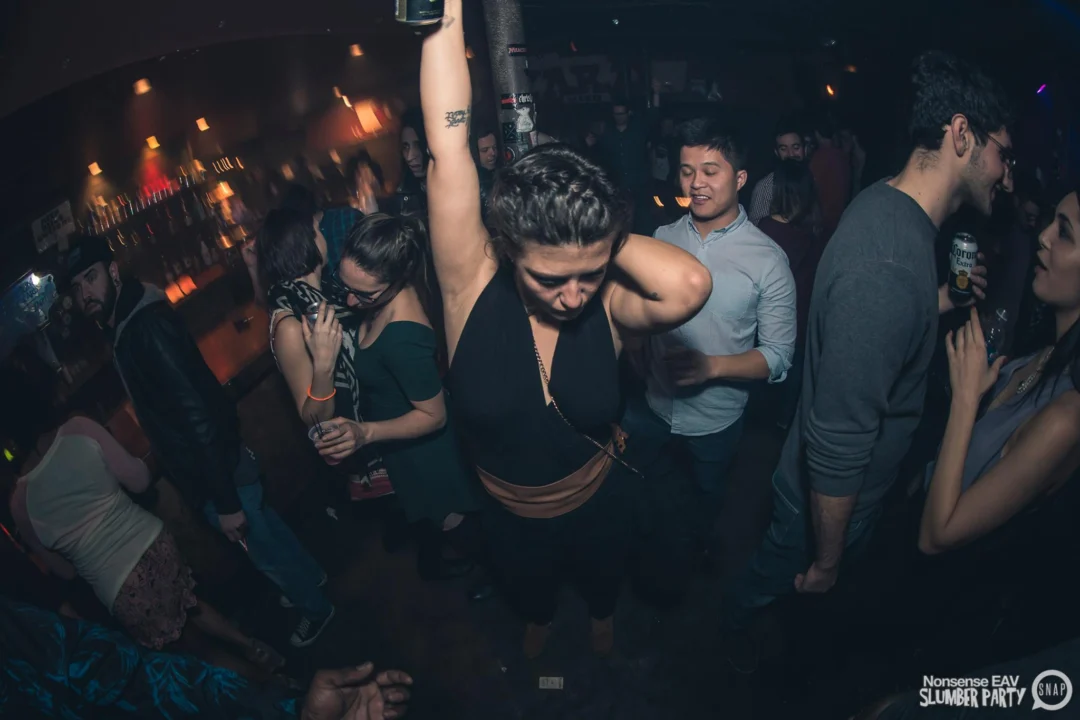 Nonsense EAV Slumber Party - 2/17/17.Pajamas! Onesies! Dancing! Atlanta's nicest people! Dance Bunny! The DJ was Kimber! 3rd Fridays at the Basement in East Atlanta!Photo by Oh Snap! Tag your friends!