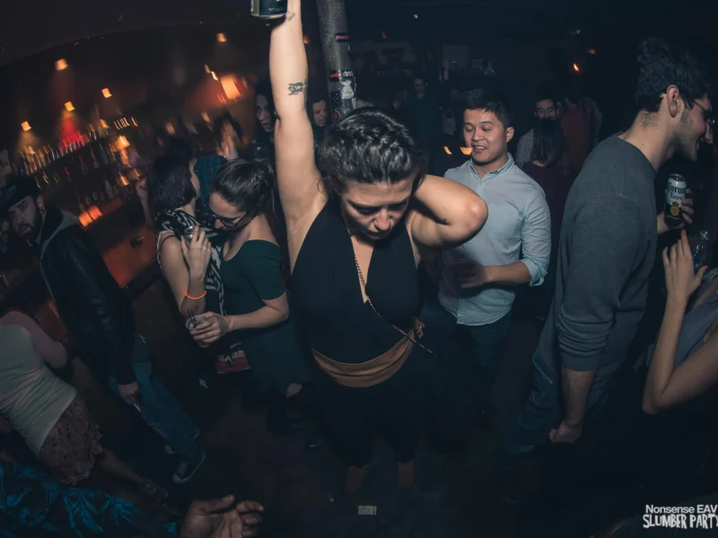 Nonsense EAV Slumber Party - 2/17/17.Pajamas! Onesies! Dancing! Atlanta's nicest people! Dance Bunny! The DJ was Kimber! 3rd Fridays at the Basement in East Atlanta!Photo by Oh Snap! Tag your friends!