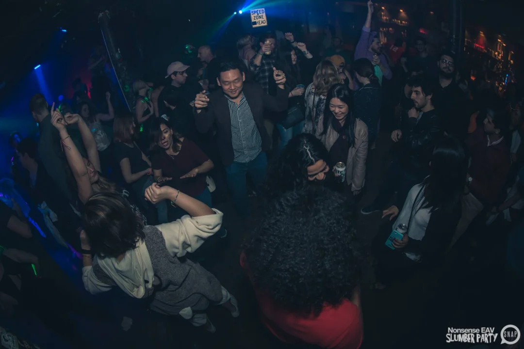 Nonsense EAV Slumber Party - 2/17/17.Pajamas! Onesies! Dancing! Atlanta's nicest people! Dance Bunny! The DJ was Kimber! 3rd Fridays at the Basement in East Atlanta!Photo by Oh Snap! Tag your friends!