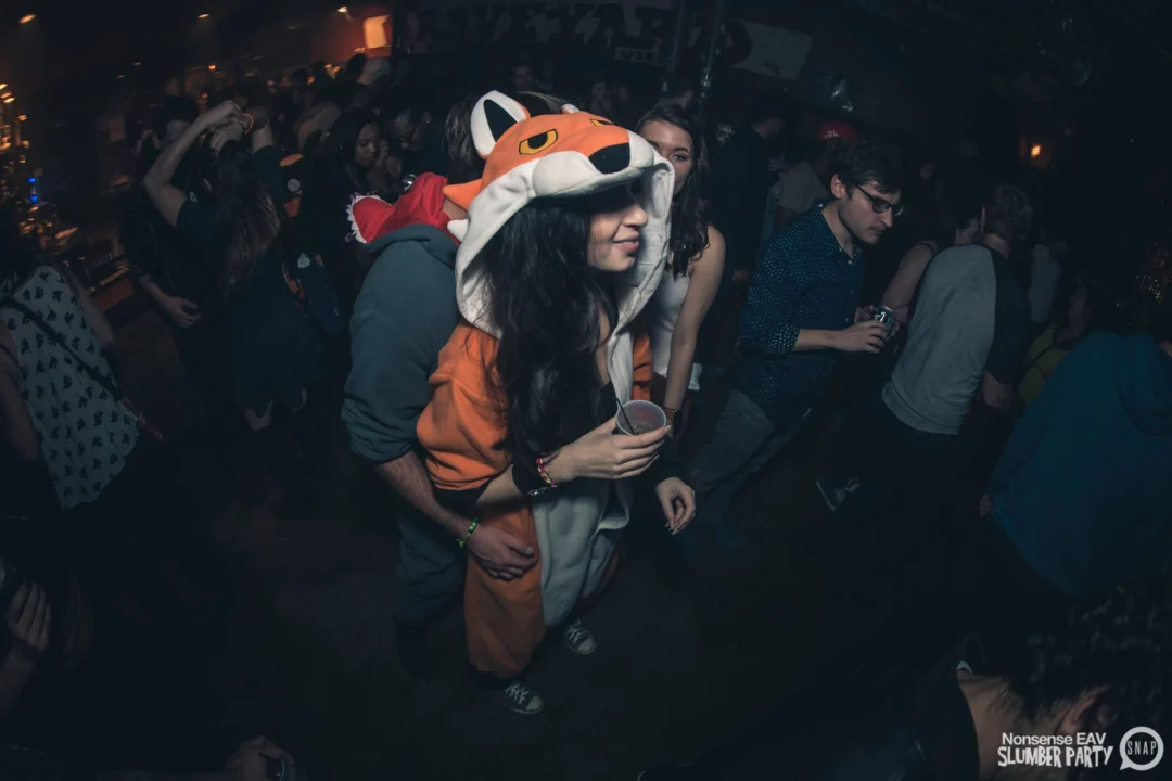Nonsense EAV Slumber Party - 2/17/17.Pajamas! Onesies! Dancing! Atlanta's nicest people! Dance Bunny! The DJ was Kimber! 3rd Fridays at the Basement in East Atlanta!Photo by Oh Snap! Tag your friends!