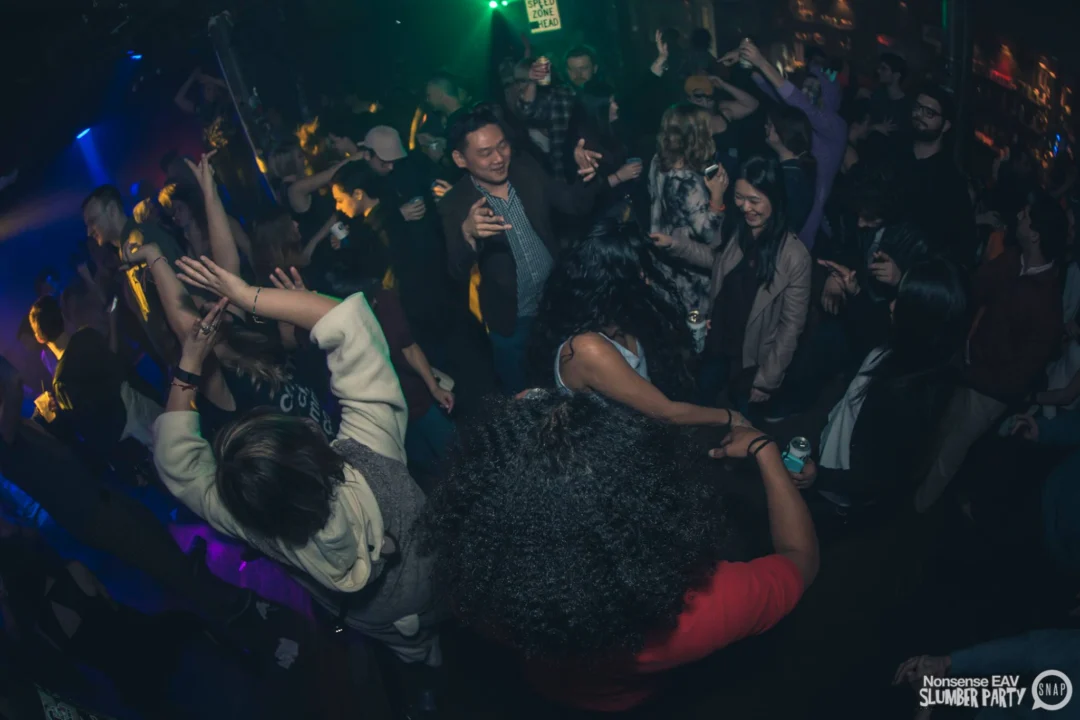Nonsense EAV Slumber Party - 2/17/17.Pajamas! Onesies! Dancing! Atlanta's nicest people! Dance Bunny! The DJ was Kimber! 3rd Fridays at the Basement in East Atlanta!Photo by Oh Snap! Tag your friends!