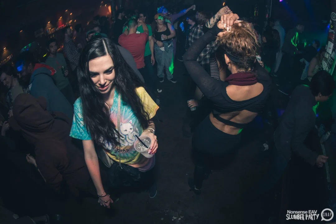 Nonsense EAV Slumber Party - 2/17/17.Pajamas! Onesies! Dancing! Atlanta's nicest people! Dance Bunny! The DJ was Kimber! 3rd Fridays at the Basement in East Atlanta!Photo by Oh Snap! Tag your friends!