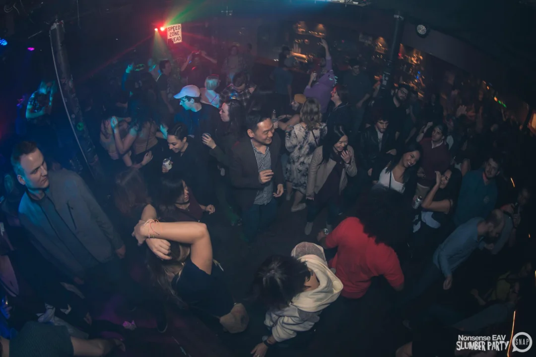 Nonsense EAV Slumber Party - 2/17/17.Pajamas! Onesies! Dancing! Atlanta's nicest people! Dance Bunny! The DJ was Kimber! 3rd Fridays at the Basement in East Atlanta!Photo by Oh Snap! Tag your friends!