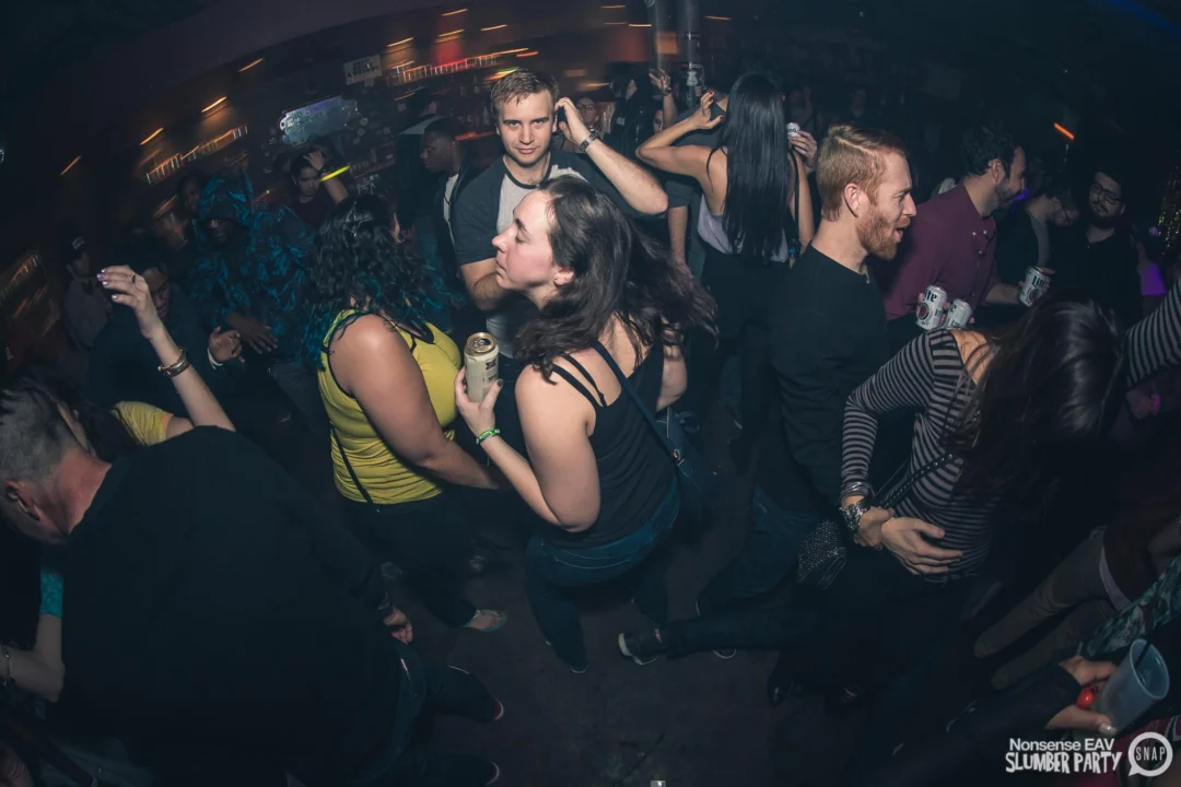 Nonsense EAV Slumber Party - 2/17/17.Pajamas! Onesies! Dancing! Atlanta's nicest people! Dance Bunny! The DJ was Kimber! 3rd Fridays at the Basement in East Atlanta!Photo by Oh Snap! Tag your friends!