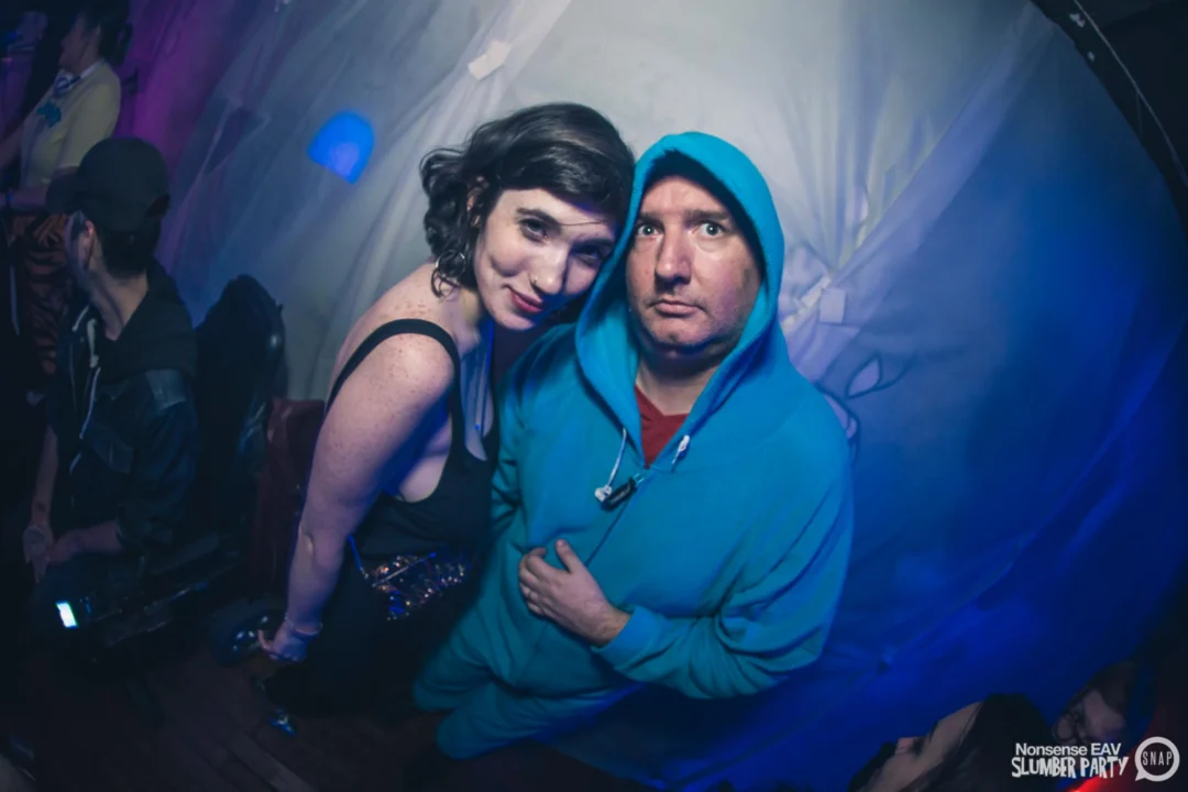 Nonsense EAV Slumber Party - 2/17/17.Pajamas! Onesies! Dancing! Atlanta's nicest people! Dance Bunny! The DJ was Kimber! 3rd Fridays at the Basement in East Atlanta!Photo by Oh Snap! Tag your friends!