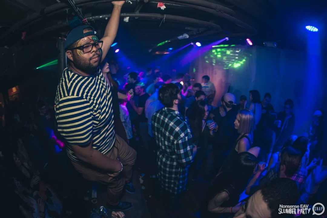 Nonsense EAV Slumber Party - 2/17/17.Pajamas! Onesies! Dancing! Atlanta's nicest people! Dance Bunny! The DJ was Kimber! 3rd Fridays at the Basement in East Atlanta!Photo by Oh Snap! Tag your friends!