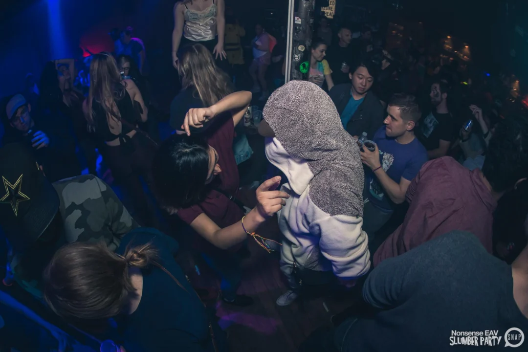 Nonsense EAV Slumber Party - 2/17/17.Pajamas! Onesies! Dancing! Atlanta's nicest people! Dance Bunny! The DJ was Kimber! 3rd Fridays at the Basement in East Atlanta!Photo by Oh Snap! Tag your friends!