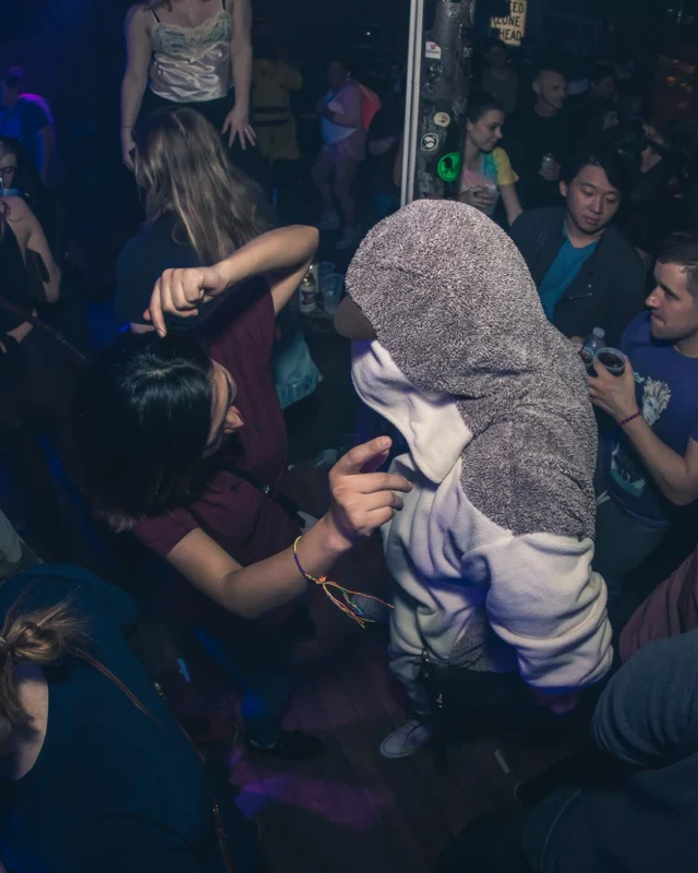 Nonsense EAV Slumber Party - 2/17/17.Pajamas! Onesies! Dancing! Atlanta's nicest people! Dance Bunny! The DJ was Kimber! 3rd Fridays at the Basement in East Atlanta!Photo by Oh Snap! Tag your friends!
