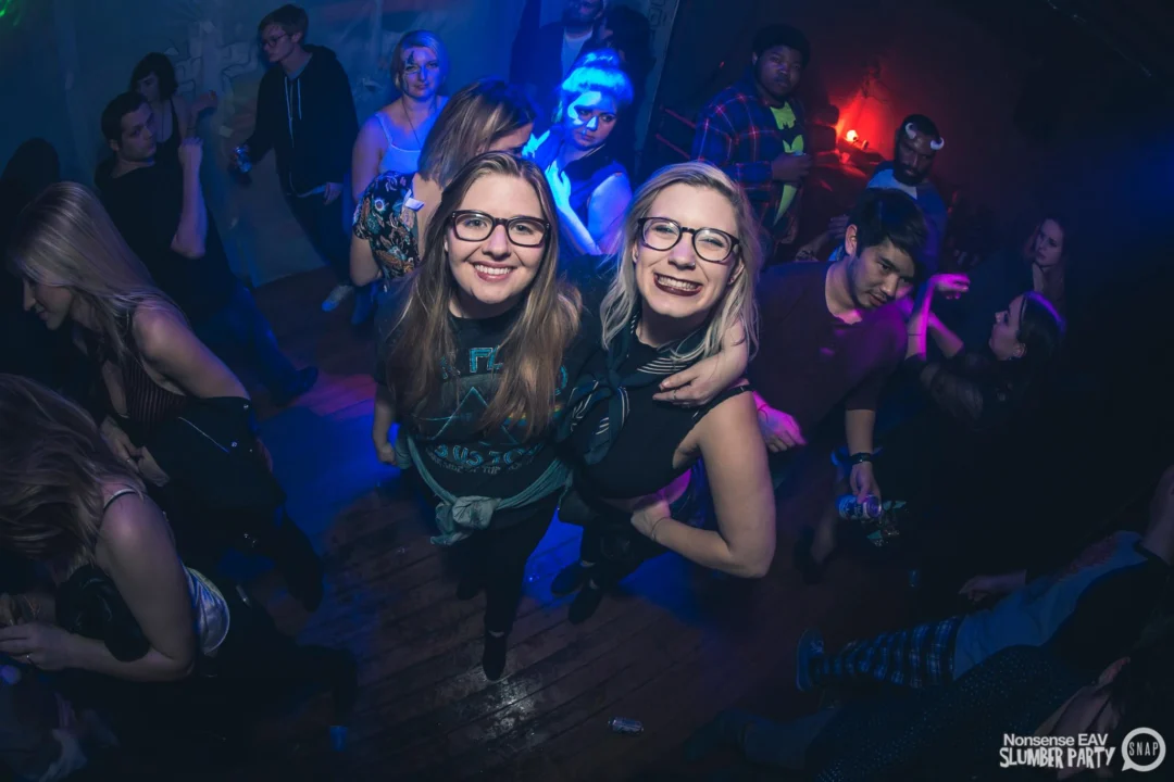 Nonsense EAV Slumber Party - 2/17/17.Pajamas! Onesies! Dancing! Atlanta's nicest people! Dance Bunny! The DJ was Kimber! 3rd Fridays at the Basement in East Atlanta!Photo by Oh Snap! Tag your friends!