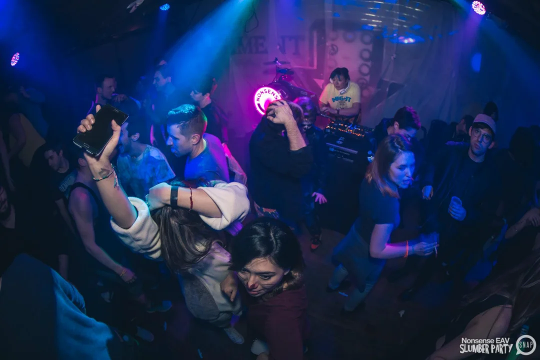 Nonsense EAV Slumber Party - 2/17/17.Pajamas! Onesies! Dancing! Atlanta's nicest people! Dance Bunny! The DJ was Kimber! 3rd Fridays at the Basement in East Atlanta!Photo by Oh Snap! Tag your friends!