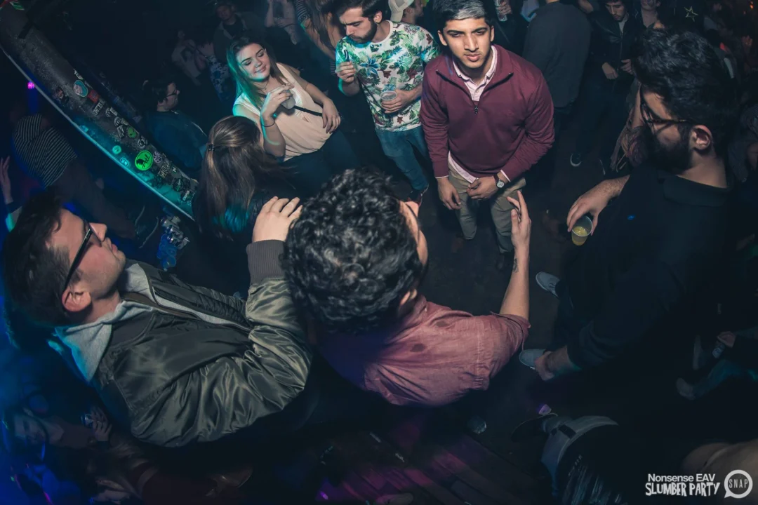 Nonsense EAV Slumber Party - 2/17/17.Pajamas! Onesies! Dancing! Atlanta's nicest people! Dance Bunny! The DJ was Kimber! 3rd Fridays at the Basement in East Atlanta!Photo by Oh Snap! Tag your friends!