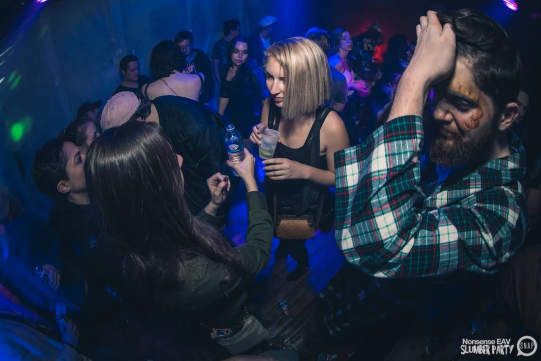 Nonsense EAV Slumber Party - 2/17/17.Pajamas! Onesies! Dancing! Atlanta's nicest people! Dance Bunny! The DJ was Kimber! 3rd Fridays at the Basement in East Atlanta!Photo by Oh Snap! Tag your friends!