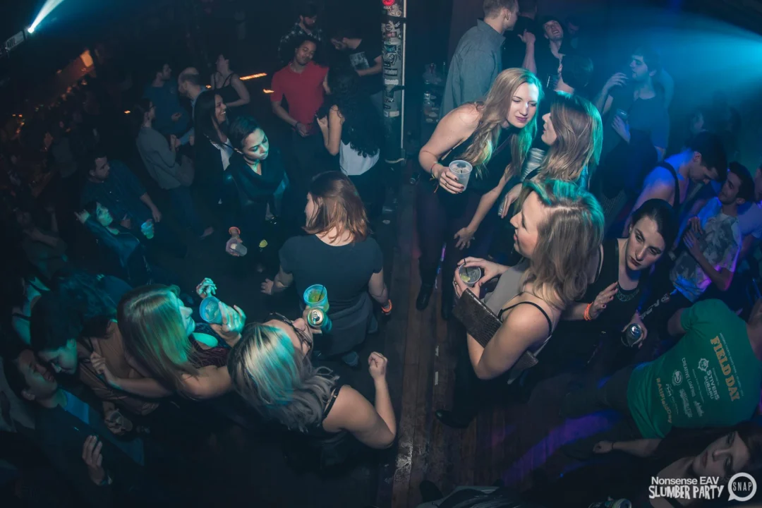 Nonsense EAV Slumber Party - 2/17/17.Pajamas! Onesies! Dancing! Atlanta's nicest people! Dance Bunny! The DJ was Kimber! 3rd Fridays at the Basement in East Atlanta!Photo by Oh Snap! Tag your friends!