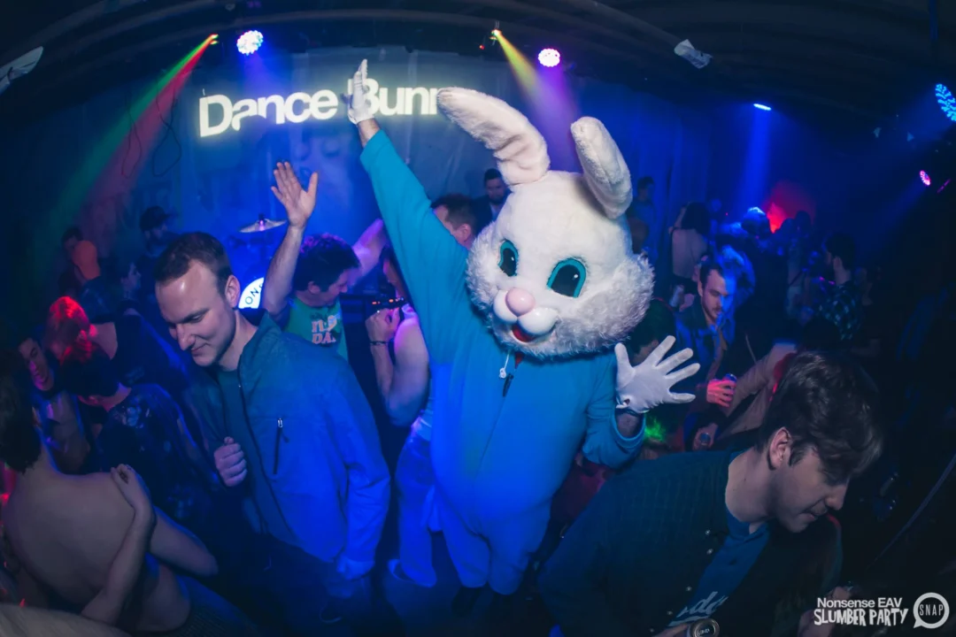 Nonsense EAV Slumber Party - 2/17/17.Pajamas! Onesies! Dancing! Atlanta's nicest people! Dance Bunny! The DJ was Kimber! 3rd Fridays at the Basement in East Atlanta!Photo by Oh Snap! Tag your friends!