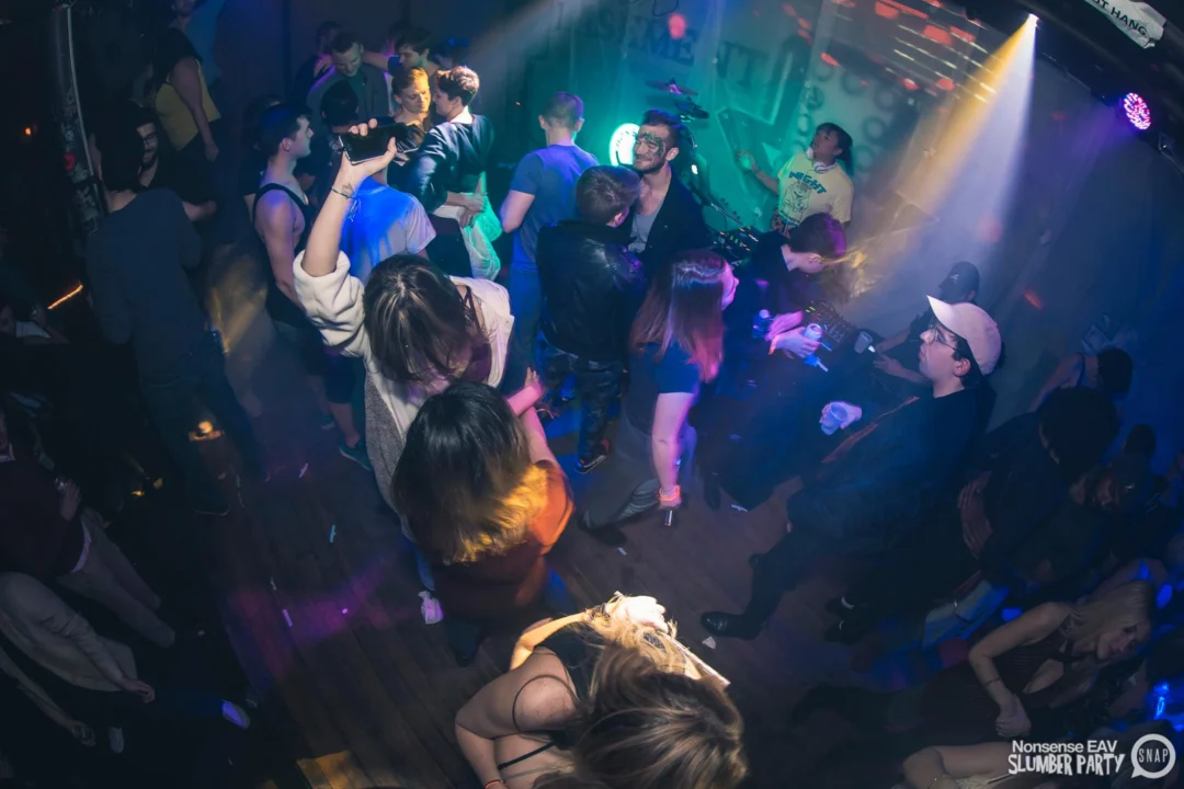 Nonsense EAV Slumber Party - 2/17/17.Pajamas! Onesies! Dancing! Atlanta's nicest people! Dance Bunny! The DJ was Kimber! 3rd Fridays at the Basement in East Atlanta!Photo by Oh Snap! Tag your friends!