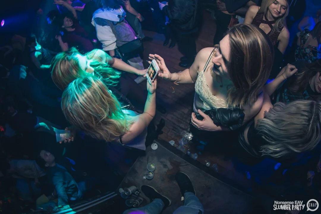 Nonsense EAV Slumber Party - 2/17/17.Pajamas! Onesies! Dancing! Atlanta's nicest people! Dance Bunny! The DJ was Kimber! 3rd Fridays at the Basement in East Atlanta!Photo by Oh Snap! Tag your friends!