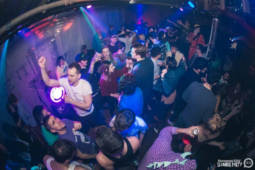 Nonsense EAV Slumber Party - 2/17/17.Pajamas! Onesies! Dancing! Atlanta's nicest people! Dance Bunny! The DJ was Kimber! 3rd Fridays at the Basement in East Atlanta!Photo by Oh Snap! Tag your friends!