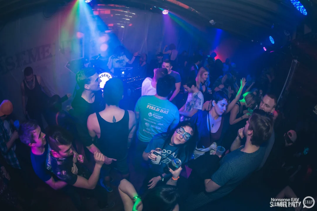 Nonsense EAV Slumber Party - 2/17/17.Pajamas! Onesies! Dancing! Atlanta's nicest people! Dance Bunny! The DJ was Kimber! 3rd Fridays at the Basement in East Atlanta!Photo by Oh Snap! Tag your friends!