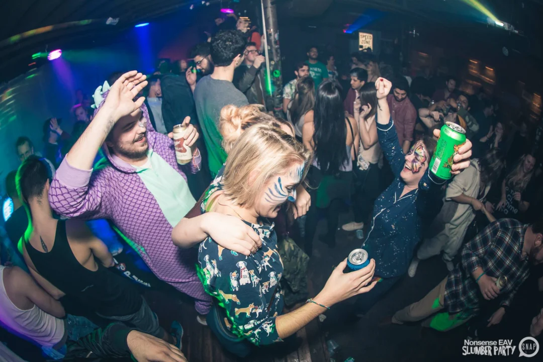 Nonsense EAV Slumber Party - 2/17/17.Pajamas! Onesies! Dancing! Atlanta's nicest people! Dance Bunny! The DJ was Kimber! 3rd Fridays at the Basement in East Atlanta!Photo by Oh Snap! Tag your friends!
