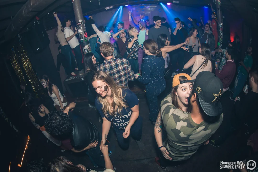 Nonsense EAV Slumber Party - 2/17/17.Pajamas! Onesies! Dancing! Atlanta's nicest people! Dance Bunny! The DJ was Kimber! 3rd Fridays at the Basement in East Atlanta!Photo by Oh Snap! Tag your friends!