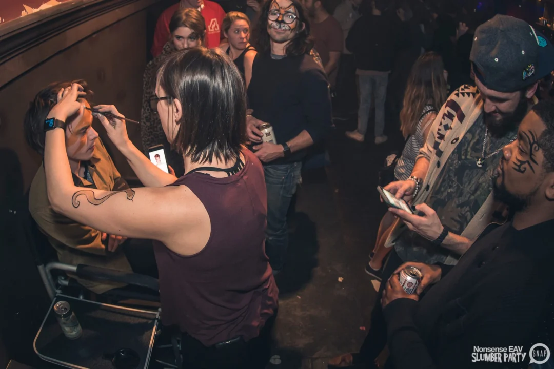 Nonsense EAV Slumber Party - 2/17/17.Pajamas! Onesies! Dancing! Atlanta's nicest people! Dance Bunny! The DJ was Kimber! 3rd Fridays at the Basement in East Atlanta!Photo by Oh Snap! Tag your friends!