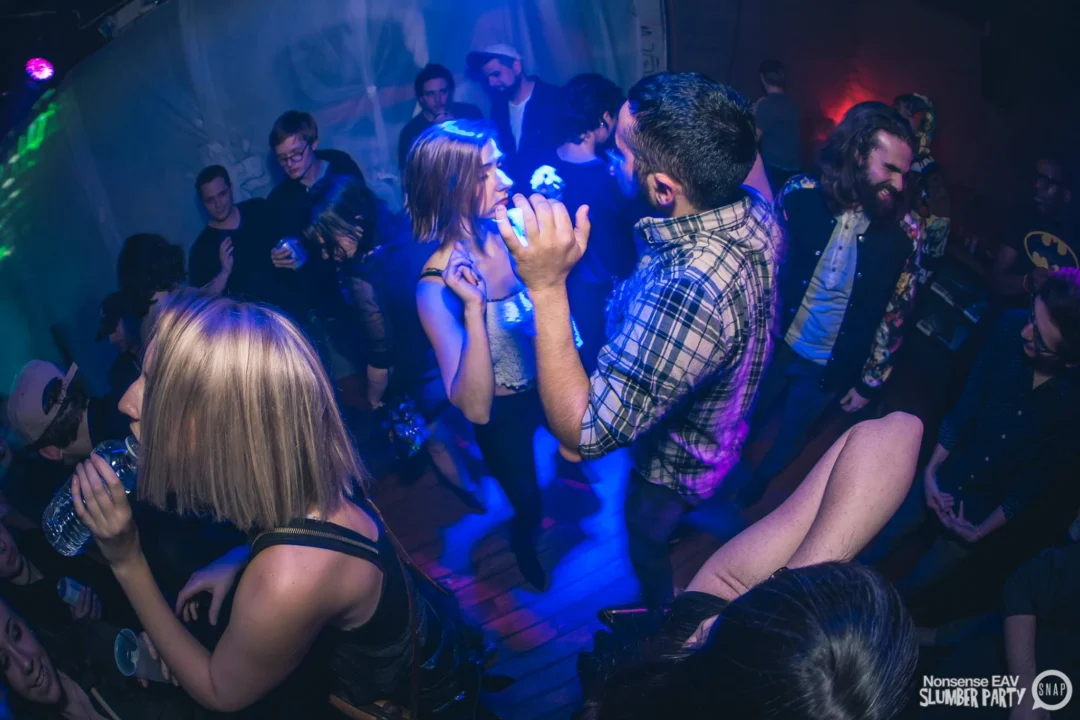 Nonsense EAV Slumber Party - 2/17/17.Pajamas! Onesies! Dancing! Atlanta's nicest people! Dance Bunny! The DJ was Kimber! 3rd Fridays at the Basement in East Atlanta!Photo by Oh Snap! Tag your friends!