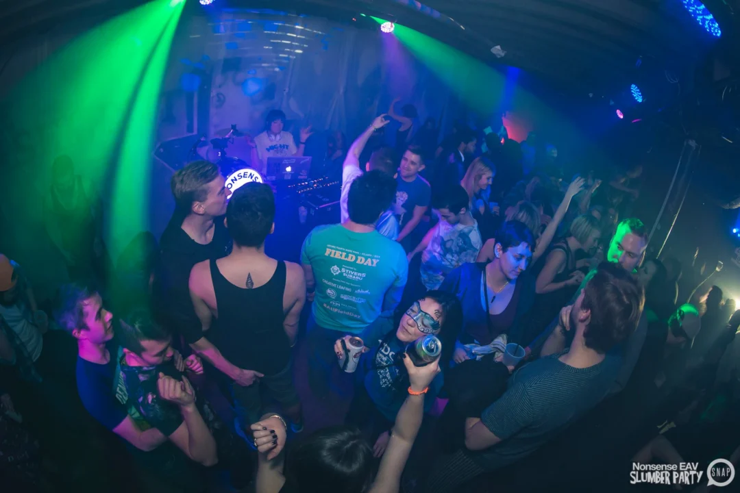 Nonsense EAV Slumber Party - 2/17/17.Pajamas! Onesies! Dancing! Atlanta's nicest people! Dance Bunny! The DJ was Kimber! 3rd Fridays at the Basement in East Atlanta!Photo by Oh Snap! Tag your friends!
