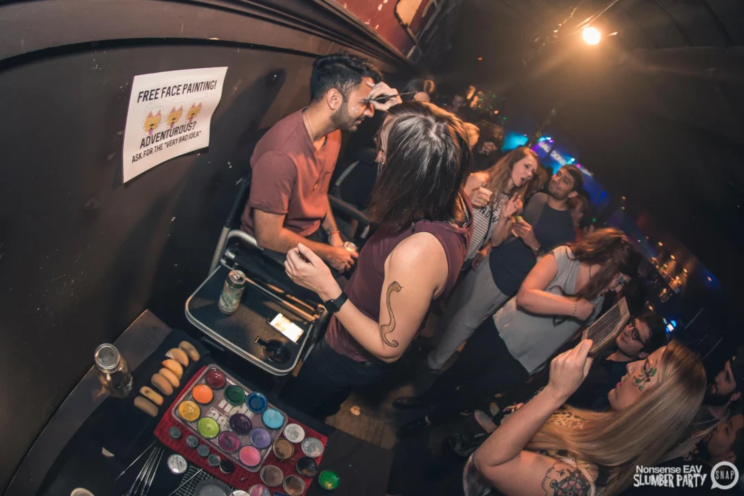 Nonsense EAV Slumber Party - 2/17/17.Pajamas! Onesies! Dancing! Atlanta's nicest people! Dance Bunny! The DJ was Kimber! 3rd Fridays at the Basement in East Atlanta!Photo by Oh Snap! Tag your friends!