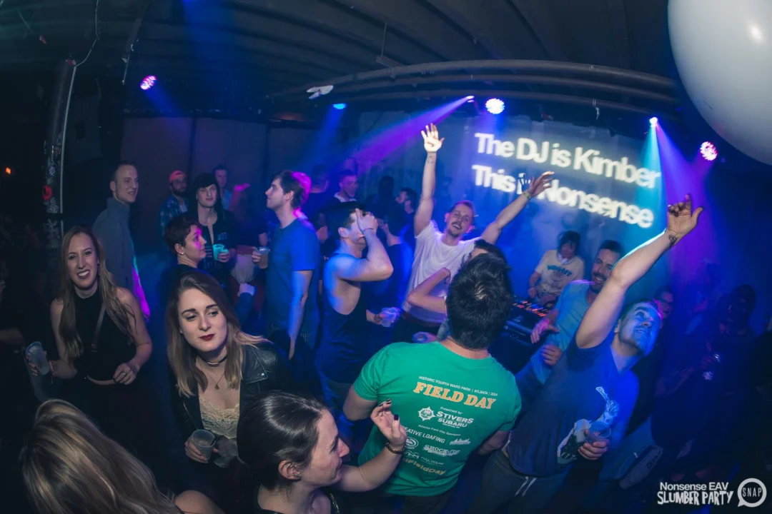 Nonsense EAV Slumber Party - 2/17/17.Pajamas! Onesies! Dancing! Atlanta's nicest people! Dance Bunny! The DJ was Kimber! 3rd Fridays at the Basement in East Atlanta!Photo by Oh Snap! Tag your friends!