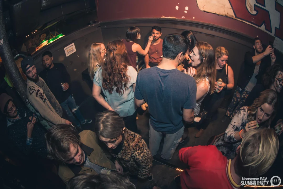 Nonsense EAV Slumber Party - 2/17/17.Pajamas! Onesies! Dancing! Atlanta's nicest people! Dance Bunny! The DJ was Kimber! 3rd Fridays at the Basement in East Atlanta!Photo by Oh Snap! Tag your friends!