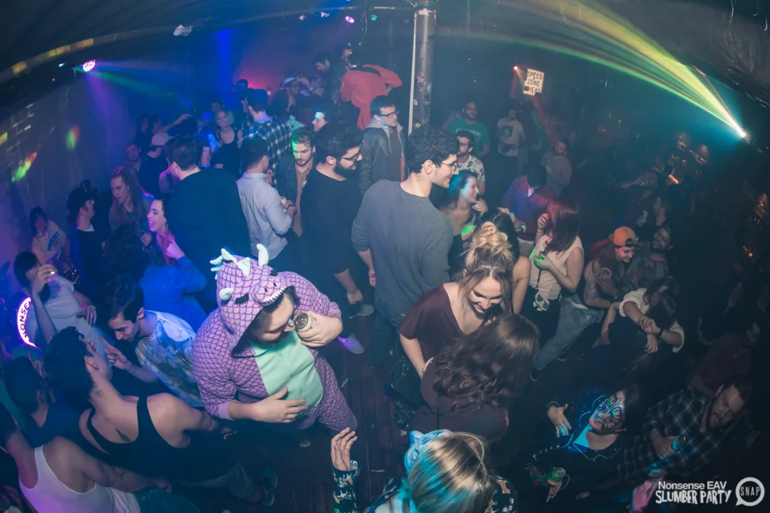 Nonsense EAV Slumber Party - 2/17/17.Pajamas! Onesies! Dancing! Atlanta's nicest people! Dance Bunny! The DJ was Kimber! 3rd Fridays at the Basement in East Atlanta!Photo by Oh Snap! Tag your friends!