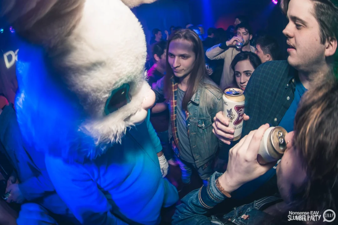Nonsense EAV Slumber Party - 2/17/17.Pajamas! Onesies! Dancing! Atlanta's nicest people! Dance Bunny! The DJ was Kimber! 3rd Fridays at the Basement in East Atlanta!Photo by Oh Snap! Tag your friends!
