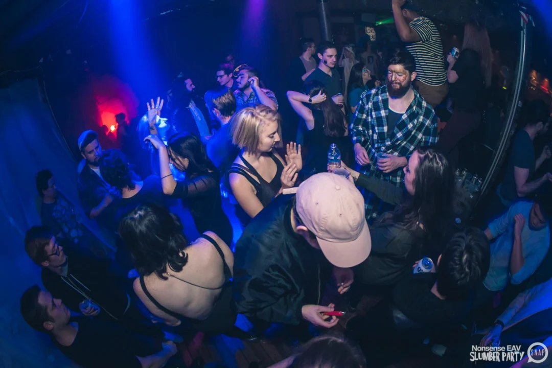 Nonsense EAV Slumber Party - 2/17/17.Pajamas! Onesies! Dancing! Atlanta's nicest people! Dance Bunny! The DJ was Kimber! 3rd Fridays at the Basement in East Atlanta!Photo by Oh Snap! Tag your friends!