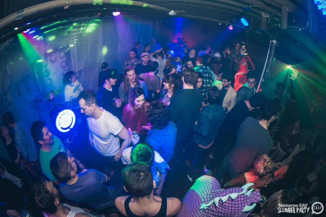 Nonsense EAV Slumber Party - 2/17/17.Pajamas! Onesies! Dancing! Atlanta's nicest people! Dance Bunny! The DJ was Kimber! 3rd Fridays at the Basement in East Atlanta!Photo by Oh Snap! Tag your friends!