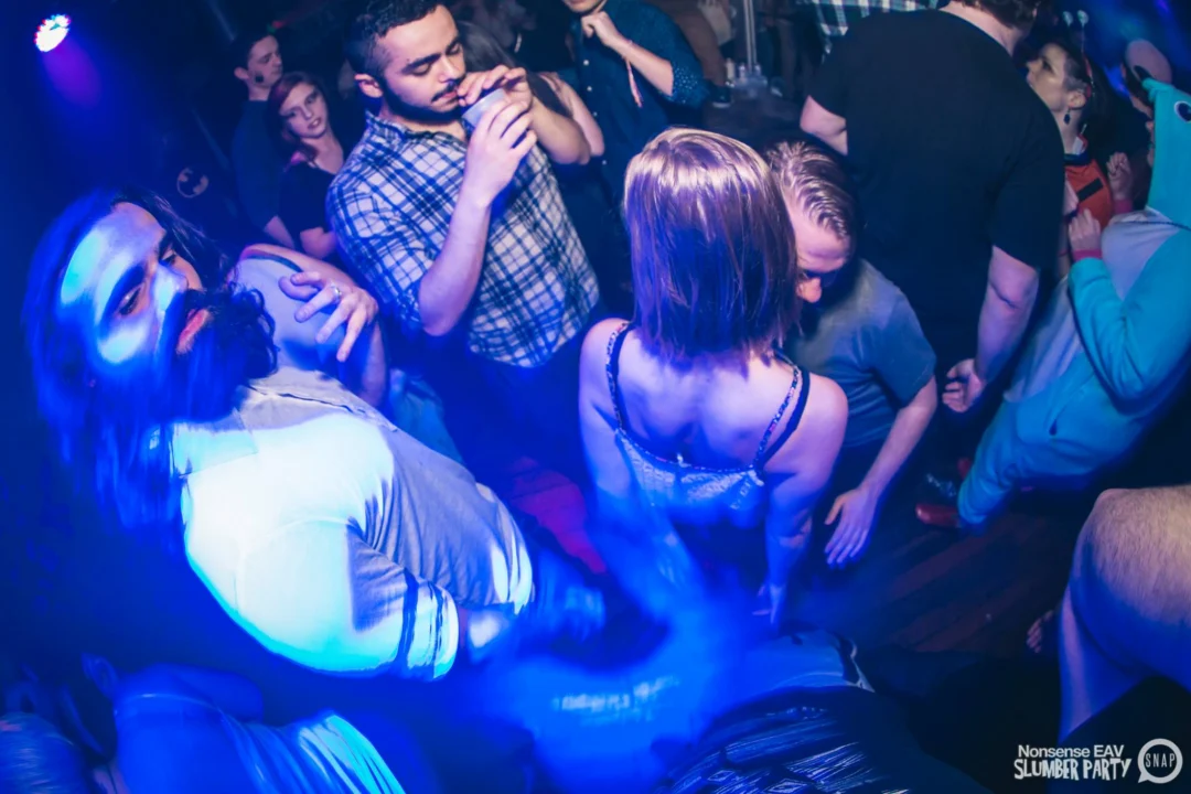 Nonsense EAV Slumber Party - 2/17/17.Pajamas! Onesies! Dancing! Atlanta's nicest people! Dance Bunny! The DJ was Kimber! 3rd Fridays at the Basement in East Atlanta!Photo by Oh Snap! Tag your friends!