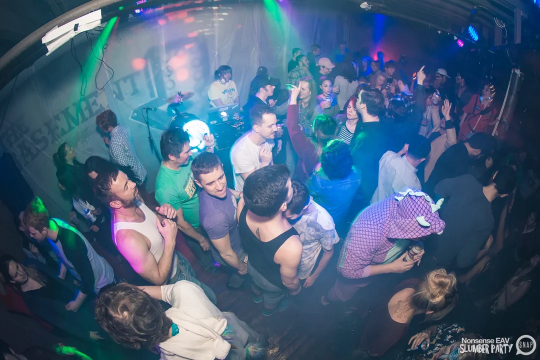 Nonsense EAV Slumber Party - 2/17/17.Pajamas! Onesies! Dancing! Atlanta's nicest people! Dance Bunny! The DJ was Kimber! 3rd Fridays at the Basement in East Atlanta!Photo by Oh Snap! Tag your friends!