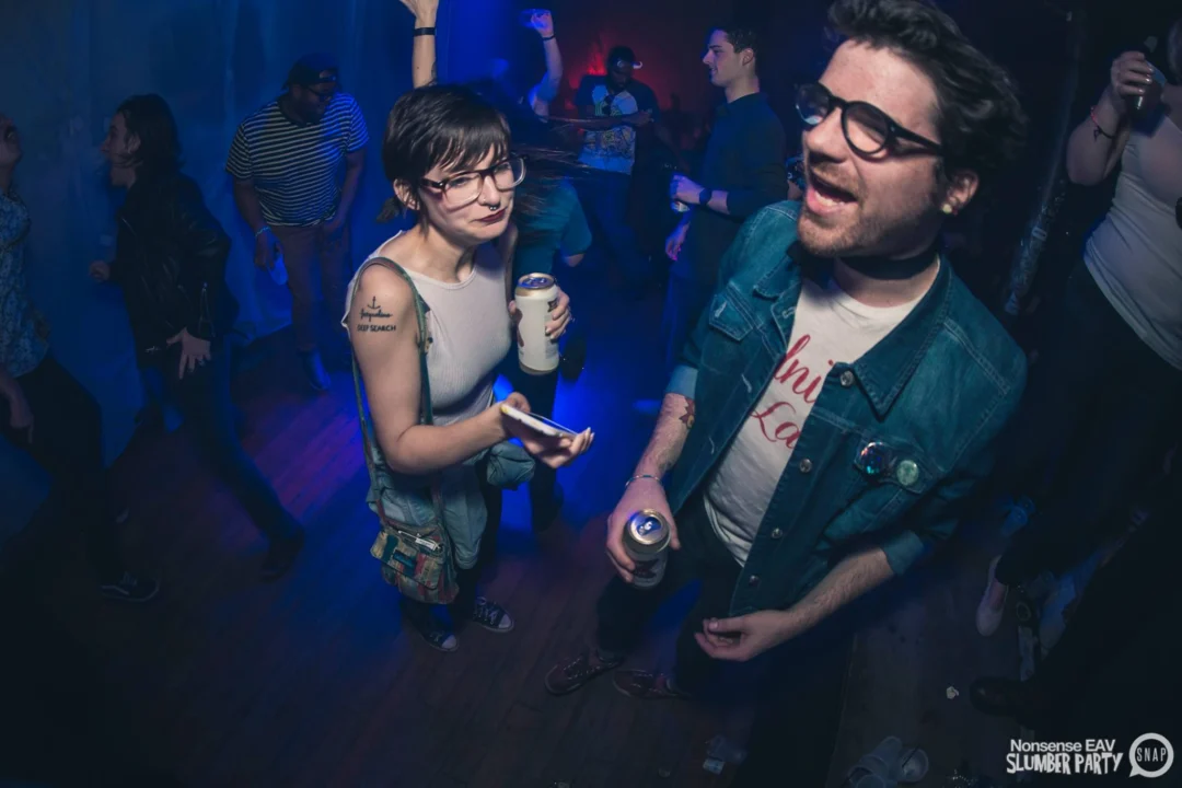 Nonsense EAV Slumber Party - 2/17/17.Pajamas! Onesies! Dancing! Atlanta's nicest people! Dance Bunny! The DJ was Kimber! 3rd Fridays at the Basement in East Atlanta!Photo by Oh Snap! Tag your friends!