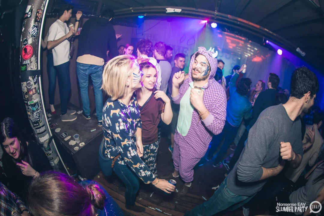 Nonsense EAV Slumber Party - 2/17/17.Pajamas! Onesies! Dancing! Atlanta's nicest people! Dance Bunny! The DJ was Kimber! 3rd Fridays at the Basement in East Atlanta!Photo by Oh Snap! Tag your friends!