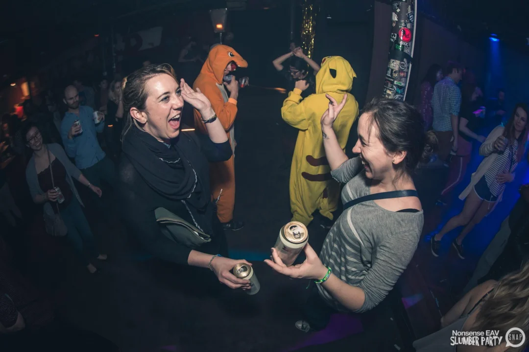 Nonsense EAV Slumber Party - 2/17/17.Pajamas! Onesies! Dancing! Atlanta's nicest people! Dance Bunny! The DJ was Kimber! 3rd Fridays at the Basement in East Atlanta!Photo by Oh Snap! Tag your friends!