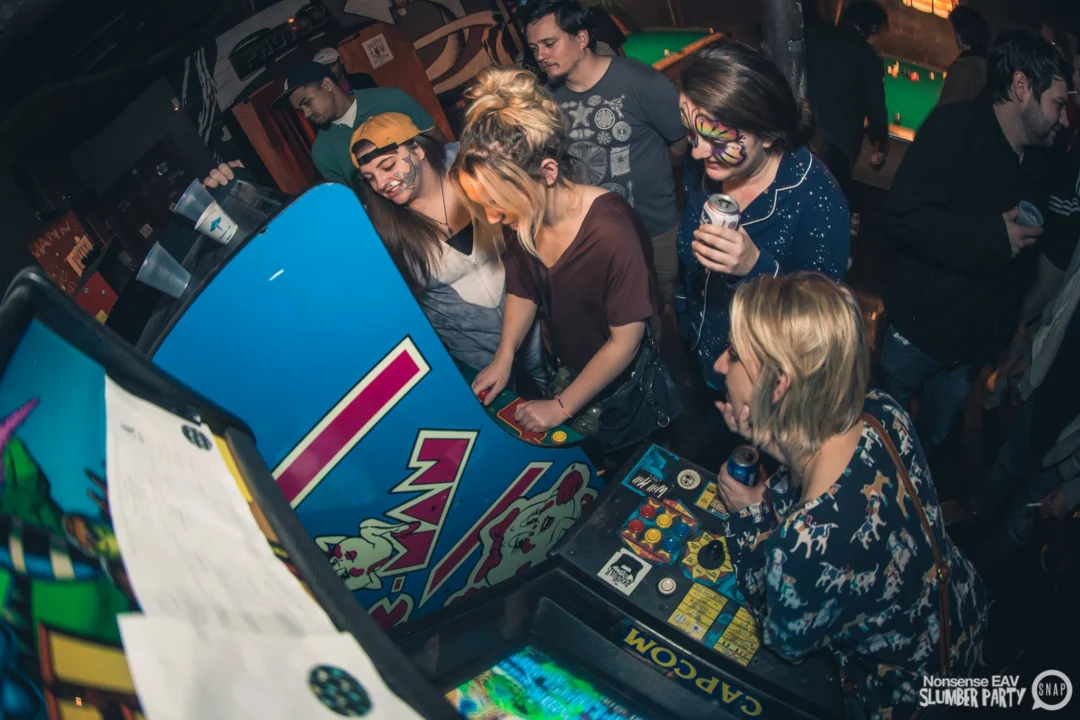 Nonsense EAV Slumber Party - 2/17/17.Pajamas! Onesies! Dancing! Atlanta's nicest people! Dance Bunny! The DJ was Kimber! 3rd Fridays at the Basement in East Atlanta!Photo by Oh Snap! Tag your friends!