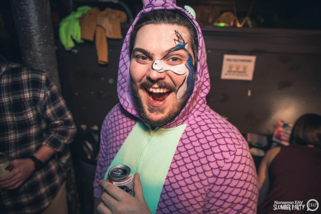 Nonsense EAV Slumber Party - 2/17/17.Pajamas! Onesies! Dancing! Atlanta's nicest people! Dance Bunny! The DJ was Kimber! 3rd Fridays at the Basement in East Atlanta!Photo by Oh Snap! Tag your friends!